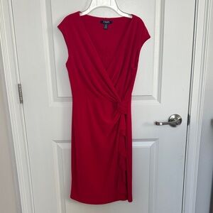Chaps Crimson Midi Dress